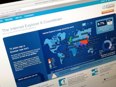 Internet Explorer 6 Countdown